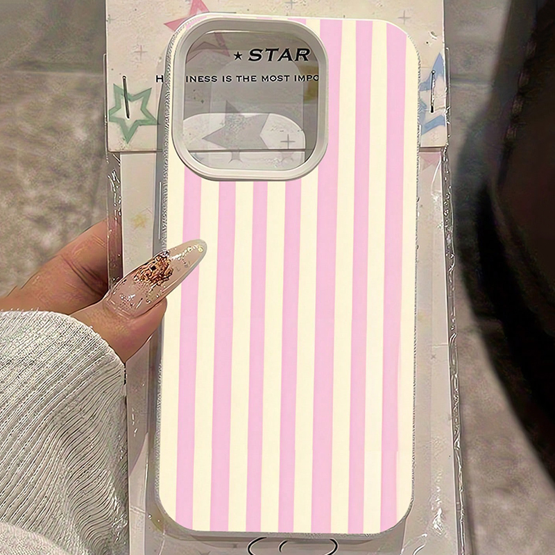 Phone Cases Xr Iphone - Proste różowe pionowe paski z wzorem
