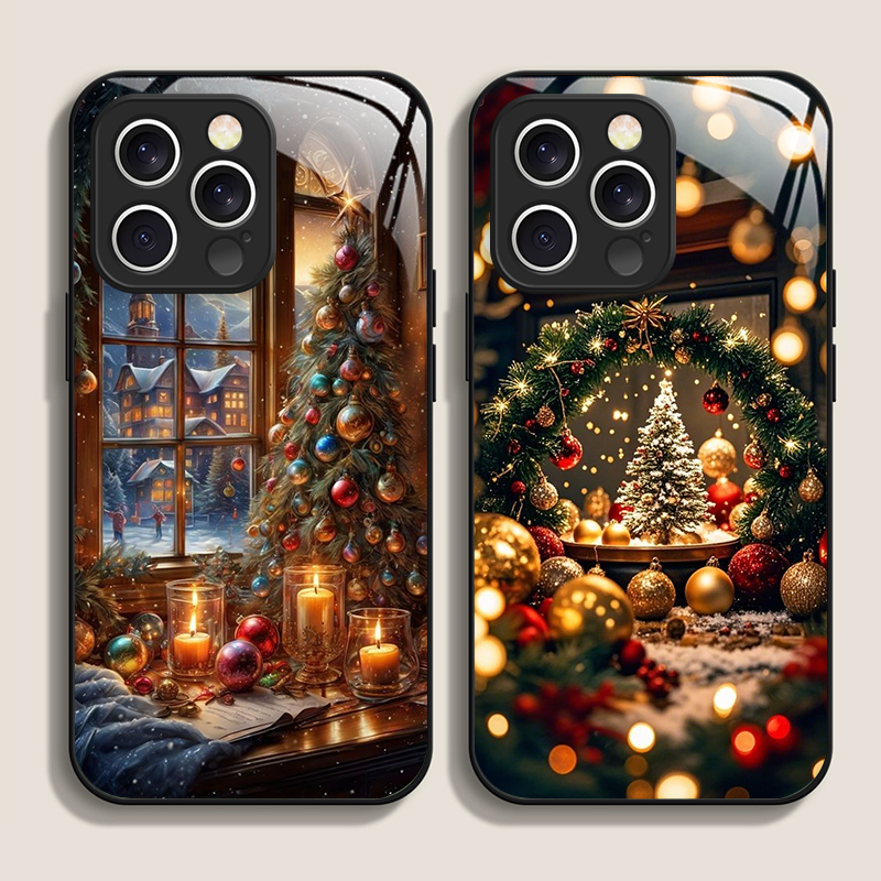 Phone Cases For Iphone 16 - Etui na telefon z motywem choinki,