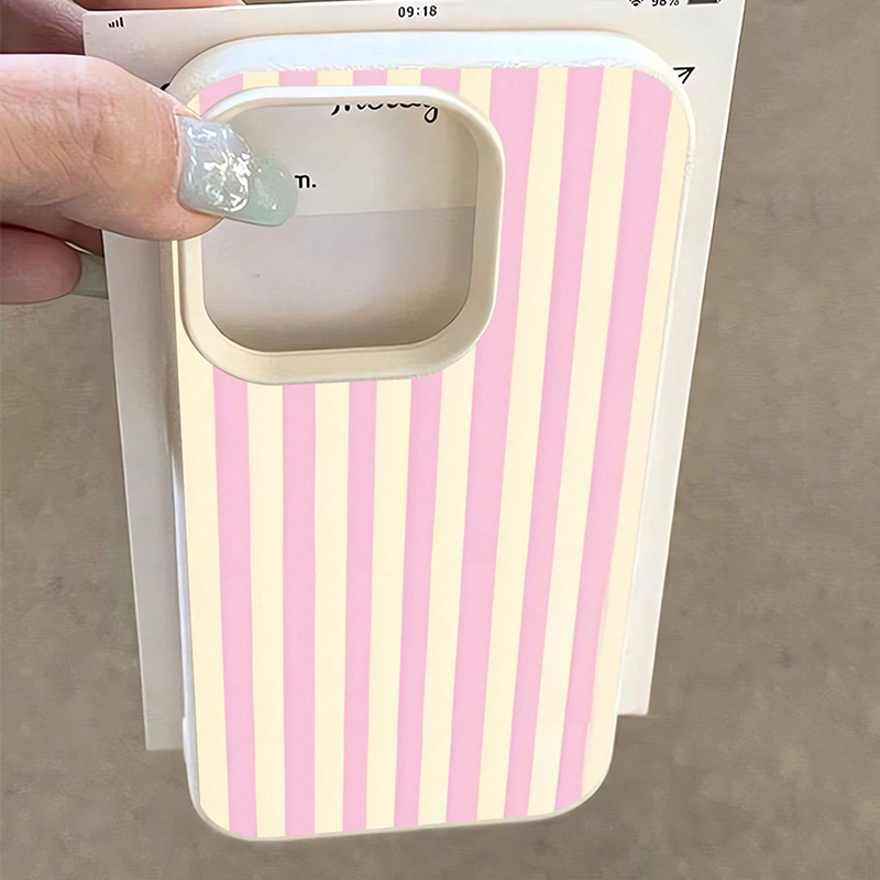 Proste różowe pionowe paski z  – Phone Cases Xr Iphone recenzja i cena